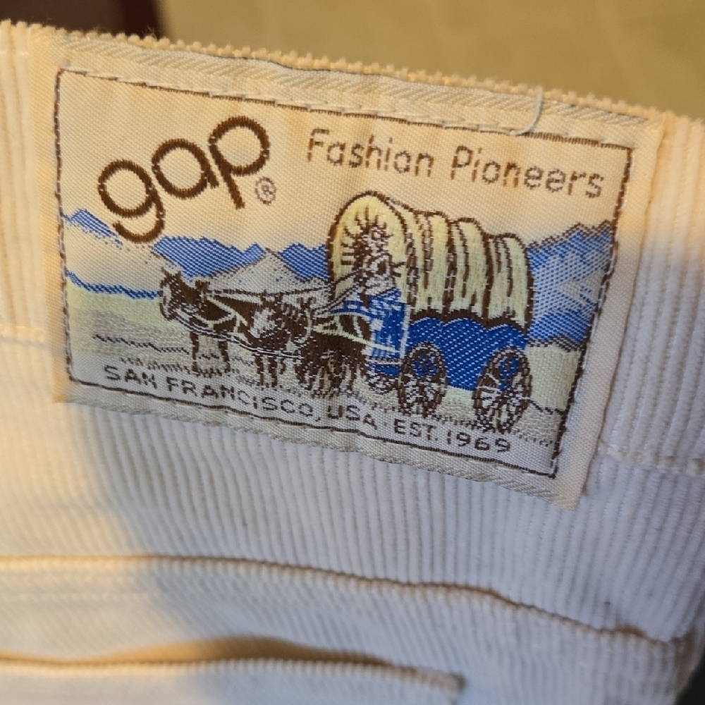 GAP Cream Straight Leg Pants 29 - Picture 8 of 10